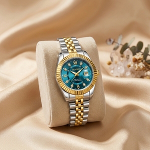 Reloj de Lujo para Mujer, Elegante, de Acero Inoxidable, con Cuarzo Coreano Luminoso, Moderno para Damas - Product Image 2
