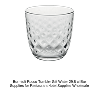 Vaso de Agua Glit 29.5 cl Bormioli Rocco H 8.5 cm Ø 8.5 cm