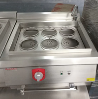 Cuisinière à nouilles électrique professionnelle en acier inoxydable RKMF-T601 à six bacs pour la vente