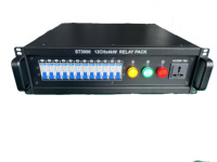 Boîte de distribution d'alimentation métallique 12CH 4KW 380V avec voltmètre/indicateur lumineux portable 3 versions