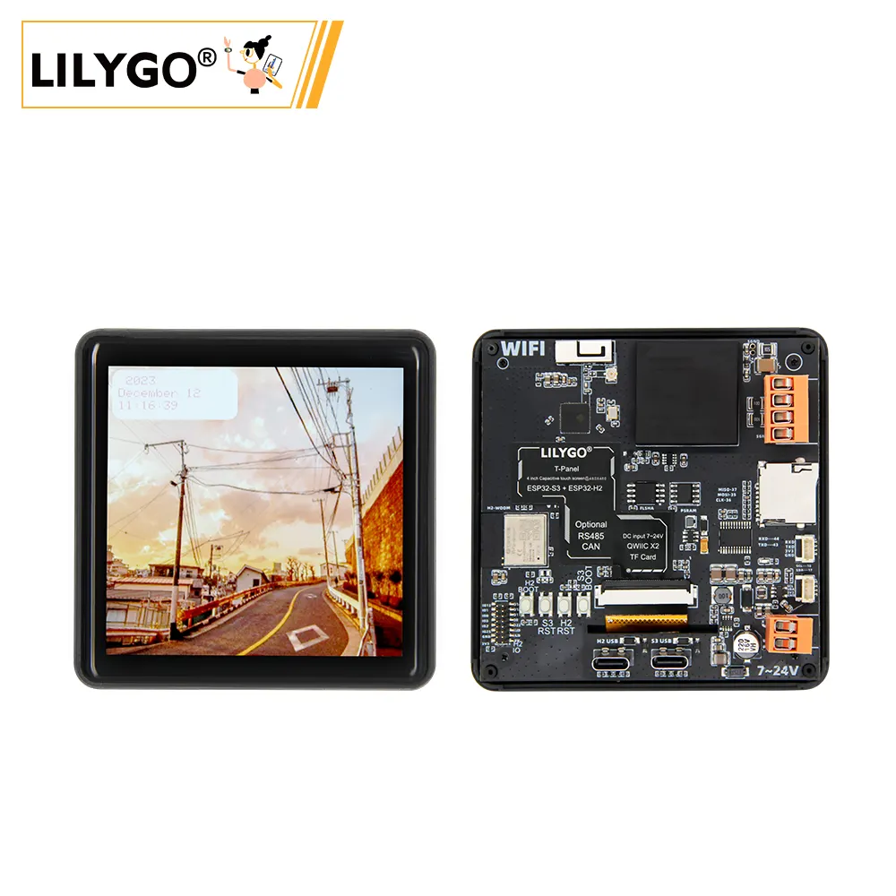 LILYGO T-Panel 4.0-inch LCD ESP32-S3 ESP32-H2 Dual Mcu Development Board 480*480 SPI+RGB Screen WIFI Bluetooth Module