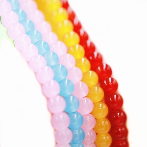 Wholesale Factory 8mm <strong>Beads</strong> Bulk Round Glass Crystal Loose <strong>Beads</strong> for Necklace Making DIY Jewelry - Product Image 3