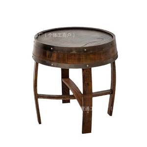 Mesa de centro de madera maciza redonda hecha a mano para sala de estar, mesa auxiliar para uso doméstico, balcón, estilo chino - Product Image 5