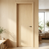 Porte en bois haute performance, épaisseur de panneau 58 mm, réduction du bruit 46 dB, porte intérieure en bois massif pour hôtels et chambres, étanche