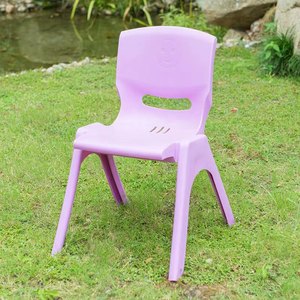 Chaise en plastique pour enfants, taille moyenne, hauteur d'assise 26 cm, dossier solide et durable, pour la maternelle et la maison - Product Image 2