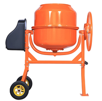 Mini malaxeur à tambour électrique/diesel mobile avec moteur et engrenage, haute efficacité, capacité de 560-1200L pour ciment, béton, mortier