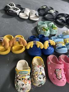 AS006 оптовая продажа подержанной обуви для Crocs обувь для детей чистая и красочная летняя б/у детская обувь для продажи - Product Image 6