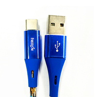 USB-C nilon tipe C, 1.8m pengisian cepat 3A untuk iPhone 15 kepang Printer komputer Barcode PVC tembaga murni
