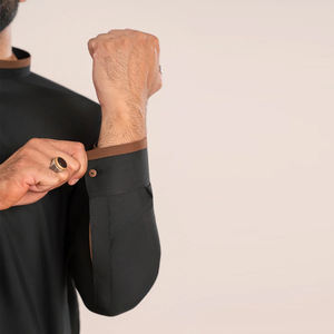 Shalwar Kameez de Algodón Hecho a Medida de Alta Calidad para Hombre, Ropa de Fiesta, Últimos Diseños, Color Sólido, Sin Arrugas, Secado Rápido - Product Image 3