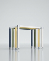 Meubles de bureau commerciaux, bureau de direction moderne, ergonomique, grand bureau de patron pour bureau, table en métal
