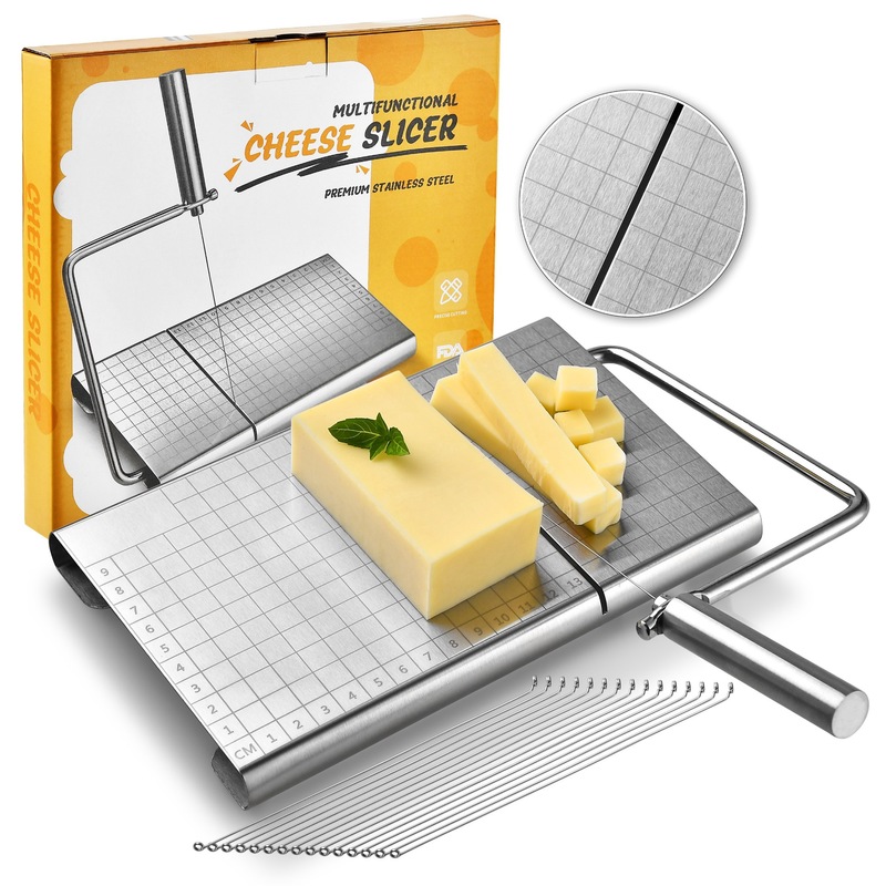 Stainless Steel Adjustable Cheese Slicer Manual