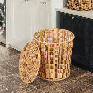 इकियांग रतन बुना हुआ रतन बुना हुआ रतन बुना हुआ रतन कपड़ों के लिए कपड़े धोने के लिए बड़ी क्षमता वाले गंदे कपड़े - Product Image 5