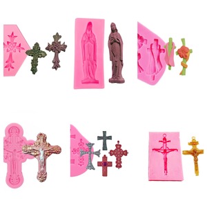 Molde de Silicona en Forma de Cruz para Repostería, Chocolate, Fudge, Caramelos, Arcilla, Decoración de Pasteles, Herramienta de Arte Pastelero - Product Image 2