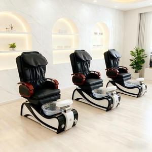 Pedicure Chair With Reclining Seat And <b>Backrest</b> Pipeless Tub Heat Massage Function For SPA 110-240V - Product Image 5
