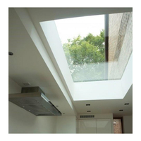 Lanterneau de toit moderne Fixe Triple Lucarne Fenêtre Coupe-vent Balcon Fenêtre de toit pour la maison