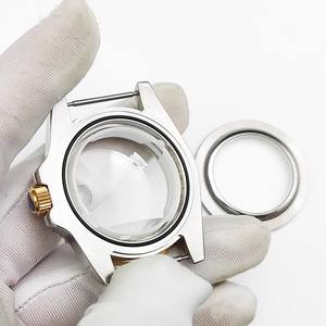 Mechanisches Uhrengehäuse für Herren Ersatz Schwarz Grün Aqua Ghost 8215/NH35/36 Kaliber Gold gehäuse Transparenter Gehäuse boden - Product Image 5