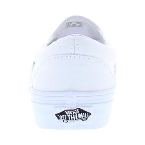 Chaussures de skate Vans Classic Slip On en toile blanche - Product Image 3