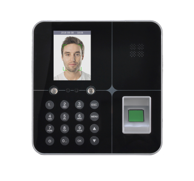 Biometric Time Recording Machine Facial and Fingerprint Time Attendance Device USB Clock in and Out Machine for Employees