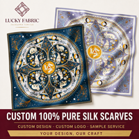 Selendang Sutra Murni 90x90cm Persegi Tanpa Pewarna Habotai Polos Batik Tie Dye Lukisan DIY Hadiah Perusahaan Desain Personal Grosir