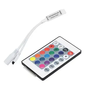 Fabriek Massaproductie Ir 24 Sleutels Afstandsbediening Led Controller Usb Mini Led Rgb Strip Controller Voor 5050 3528 Led Strip Licht