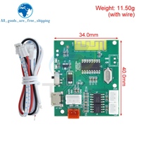 TWS Bluetooth 5.3 Carte amplificateur de puissance 5W + 5W 3.7V 5V Miciro USB True Wireless Stereo Module pour voiture Home Speaker Subwoofer DIY