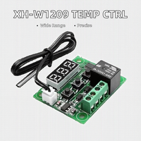XH-W1209 Papan Pengontrol Suhu Digital DC 12V Termostat Mikro -50-110 ° Sensor Suhu Kontrol Suhu Dingin Elektronik C
