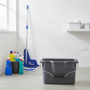 ROTHO Bucket Basic 12 L With <b>Handle</b> For Cleaning And Storage - Product Image 3