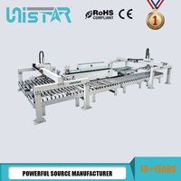 Machine de découpe à quatre côtés pour portes en bois massif, machine à bois CNC automatique, scie à bords pour panneaux en bois