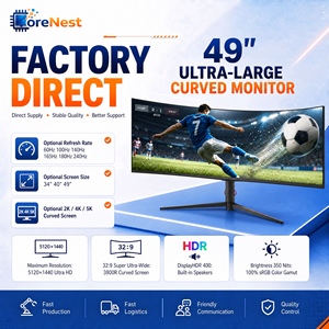 <span class=keywords><strong>Monitor</strong></span> Curvo CoreNest de 49 Pulgadas, 5K Ultra Ancho, Relación de Aspecto 32:9, Pantalla HDR 400, <span class=keywords><strong>Tipo</strong></span>-<span class=keywords><strong>C</strong></span>, 144Hz, IPS, para Juegos y Oficina - Product Image 1