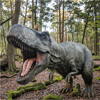 Modèle de dinosaure Raptor animatronique en métal géant grandeur nature pour musée parc d'aventure jardin parc sportif utilisation pour les maisons de jeu publiques