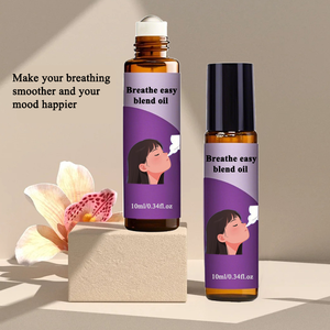 ขวดน้ำมันหอมระเหยแบบม้วนใส่น้ำมันช่วยหายใจเรียบและลดความแออัดของจมูกหายใจได้ง่าย - Product Image 3
