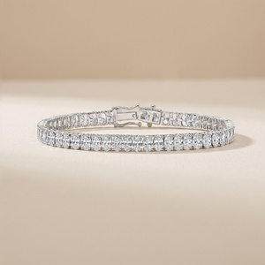 Custom Lab Grown Diamond Tennis Bracelet Round Cut 14K 18K Solid Gold IGI Certified Wholesale Anniversary Gift for Women <b>Men</b> - Product Image 1