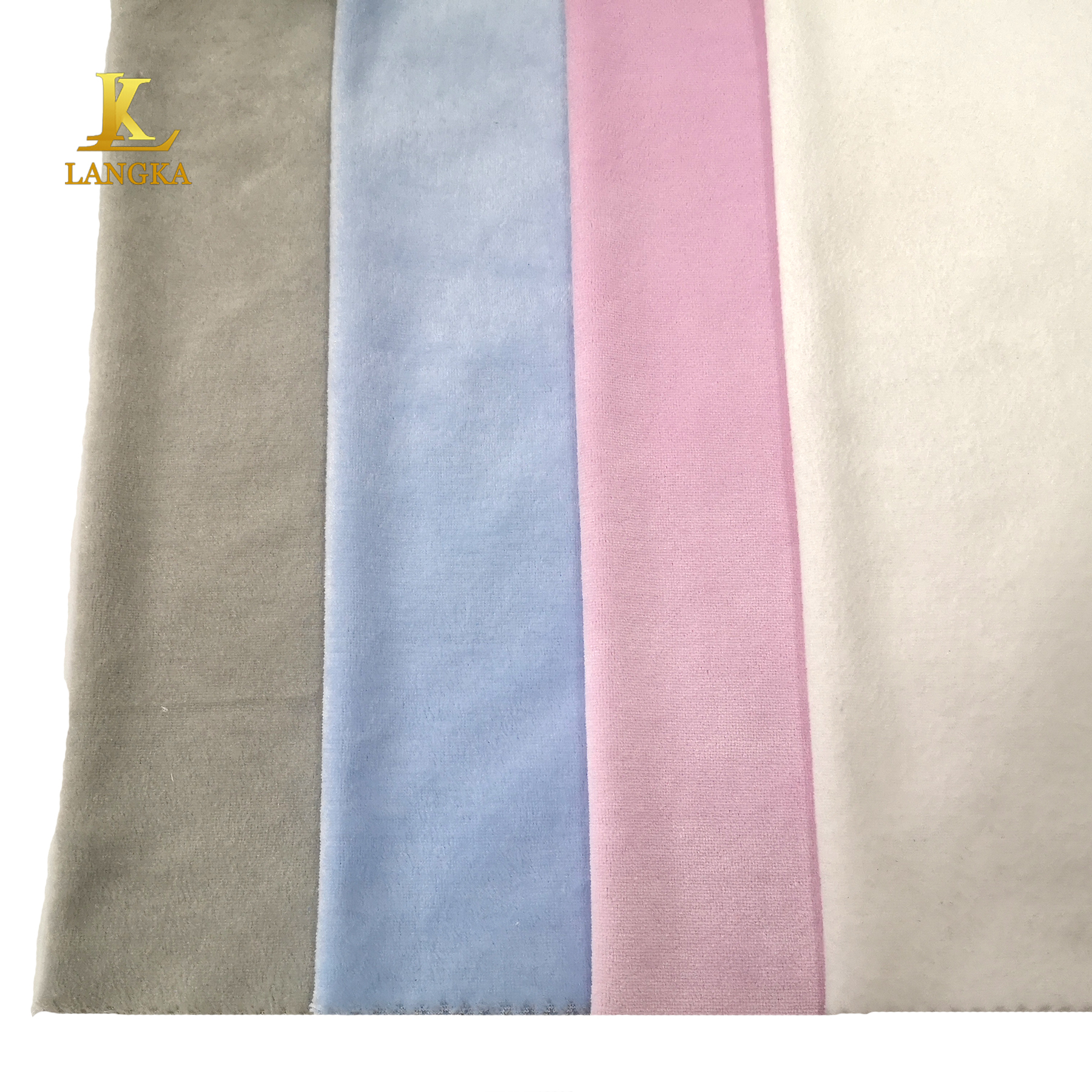 Langka Super Softe Polyester Bamboo Viscose Fiber Fleece Velour Fabric Pakistan