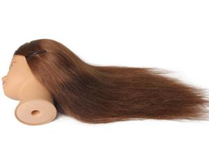 Thẩm Mỹ Blonde Màu 100% Bất Human Tóc Mannequin Đào Tạo <span class=keywords><strong>Head</strong></span> Cho Thợ Làm Tóc - Product Image 6