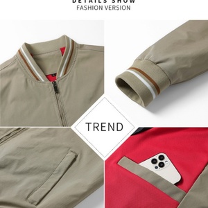 Blouson Bomber Homme Léger Coupe-Vent Décontracté Softshell Style Aviateur Hiver Automne Avec Poches - Product Image 6