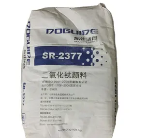 Dióxido de titanio rutilo grado SR 2377 fabricante de China dióxido de titanio rutilo TiO2 SR 2377 alimentos de alta calidad Grad