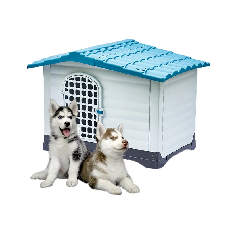 Hoch leistungs langlebiges Tier moderner Luxus xl xxl easybuild wasserdichter Outdoor-Kunststoff-Hundehütte für Hunde im Freien