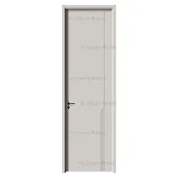 Porte intérieure polyvalente en bois massif couleur personnalisée, grain de bois par transfert thermique, avec service OEM ODM pour villas, maisons et hôtels