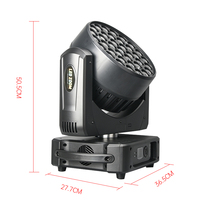 Projecteur de scène professionnel, nouvelle arrivée, 37x15W RGBW 4-en-1, à LED, à tête mobile, pour concerts, boîtes de nuit et événements en direct