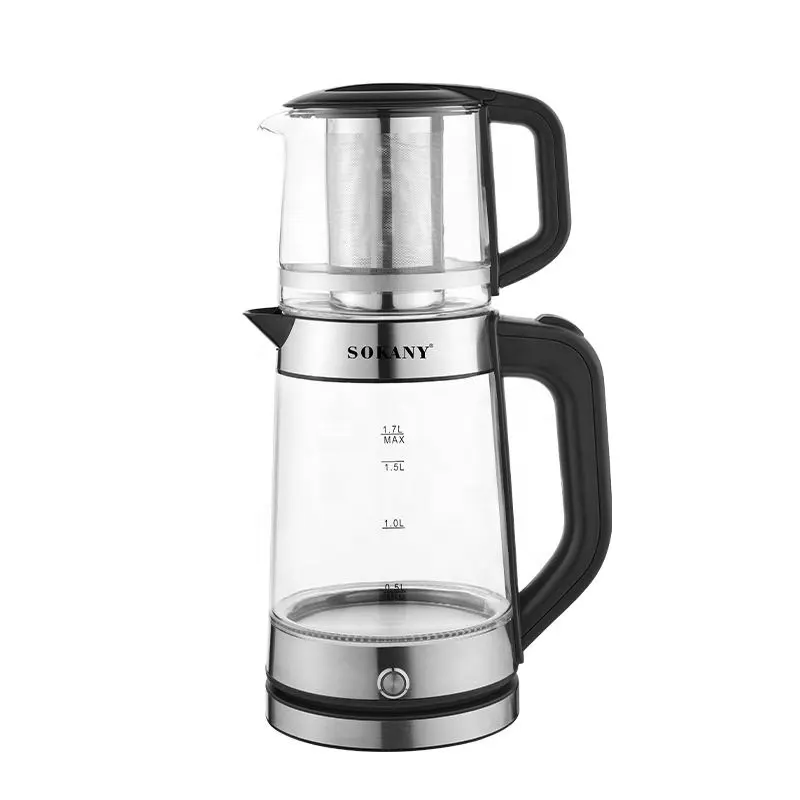 Qualité supérieure OEM Factory Direct Appareils ménagers 1,7 l/1,L Home Kitchen New 2 In 1 Bouilloire électrique