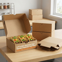Boîtes alimentaires en carton personnalisées XJY pour restaurants, emballages pour tacos à emporter, conteneurs pour tacos à emporter
