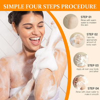 Gel Douche Nettoyant Corporel Naturel 1000ml en Gros, Contrôle du Sébum, Éclaircissant, à l'Acide Kojique