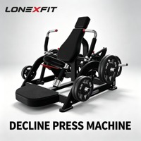 Machine de presse déclinée à charge libre pour la partie inférieure du torse, entraînement unilatéral des bras, usage commercial en salle de sport