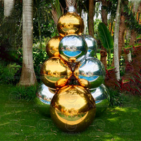 Boules de Noël gonflables géantes, boule miroir brillante, grande boule réfléchissante en PVC, ornement pour fête, décoration de photomaton