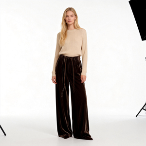 <span class=keywords><strong>Pantaloni</strong></span> da <span class=keywords><strong>Donna</strong></span> <span class=keywords><strong>in</strong></span> Velluto Nuovo Stile 2026, <span class=keywords><strong>con</strong></span> <span class=keywords><strong>Elastico</strong></span> <span class=keywords><strong>in</strong></span> <span class=keywords><strong>Vita</strong></span> e Coulisse, Perfetti per l'Uso Quotidiano e il Pendolarismo - Product Image 1