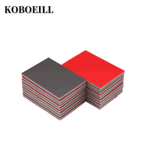 Esponja de Flocado de fábrica china, papel de <span class=keywords><strong>lija</strong></span> de <span class=keywords><strong>pared</strong></span> seca, papel de <span class=keywords><strong>lija</strong></span> cuadrado, molienda, <span class=keywords><strong>al</strong></span>úmina marrón - Product Image 6