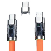 Kabel komunikasi adaptor tipe-c pengisian daya Cepat kabel silikon baru OEM kustom