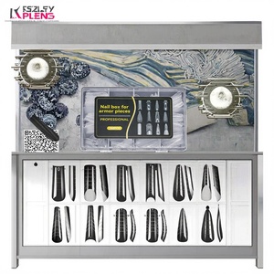 Lot <span class=keywords><strong>de</strong></span> 288 <span class=keywords><strong>faux</strong></span> <span class=keywords><strong>ongles</strong></span> français mixtes en ABS plastifié rapide, modèles papillon pour extension d'<span class=keywords><strong>ongles</strong></span> en acrylique - Product Image 2