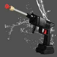 Hidrolavadora Portátil de Alta Presión de 24V 200W para Cuidado del Automóvil, con Batería de Litio, 4L/Min, 2KG, Material Metálico y Plástico