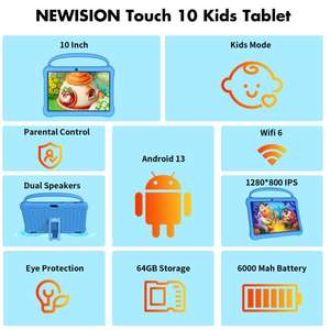 Pritom M10 Kids Tablet PC 2GB + 64GB 10,1 pulgadas Android 13 Unisoc SC7731E Quad Core CPU Top Venta Versión global <span class=keywords><strong>Google</strong></span> <span class=keywords><strong>Play</strong></span> Nuevo - Product Image 3